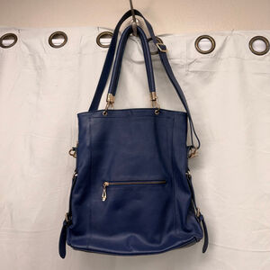 Women's Erica Anenberg Blue Tote Bag One Size with Gold Hardware